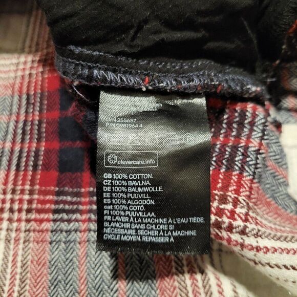 H&M Oversized Flannel Shirt Jacket with Side Pockets Womens XL - Picture 4 of 9